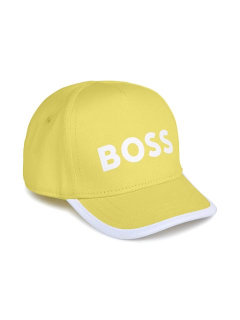 BOSS Kidswear logo-print cotton cap