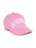 Givenchy Kids logo-embroidery cotton baseball hat - Pink