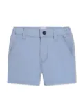 BOSS Kidswear elastic-waist twill bermuda shorts - Blue