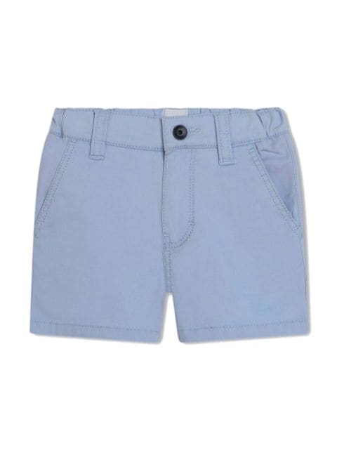 BOSS Kidswear elastic-waist twill bermuda shorts
