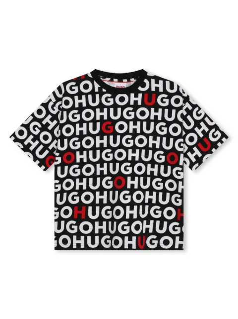 HUGO KIDS logo-print cotton T-shirt 