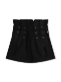 Dkny Kids eyelet-embellished high-waisted shorts - Black