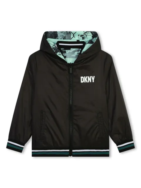 Dkny Kids reversible graphic-print jacket