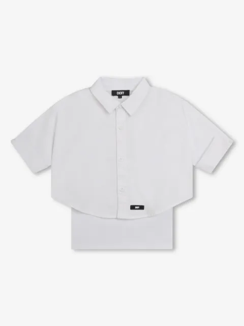 Dkny Kids layered cotton shirt