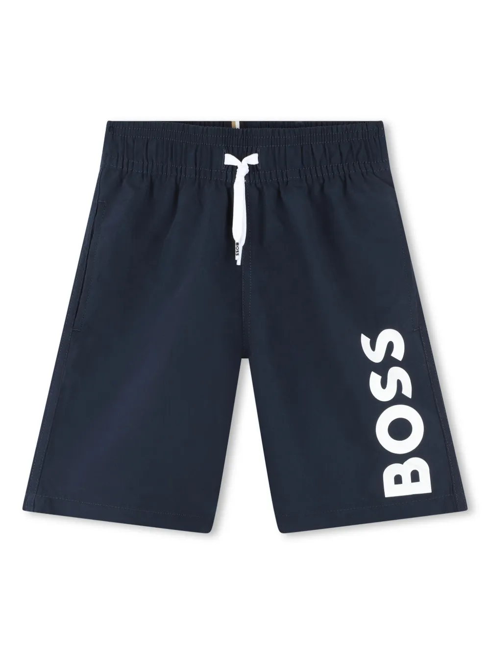 BOSS Kidswear ロゴ トランクス水着 - ブルー BOSS Kidswear ロゴ トランクス水着 - ブルー