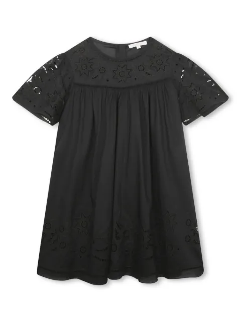 Chloé Kids embroidered-design organic cotton dress