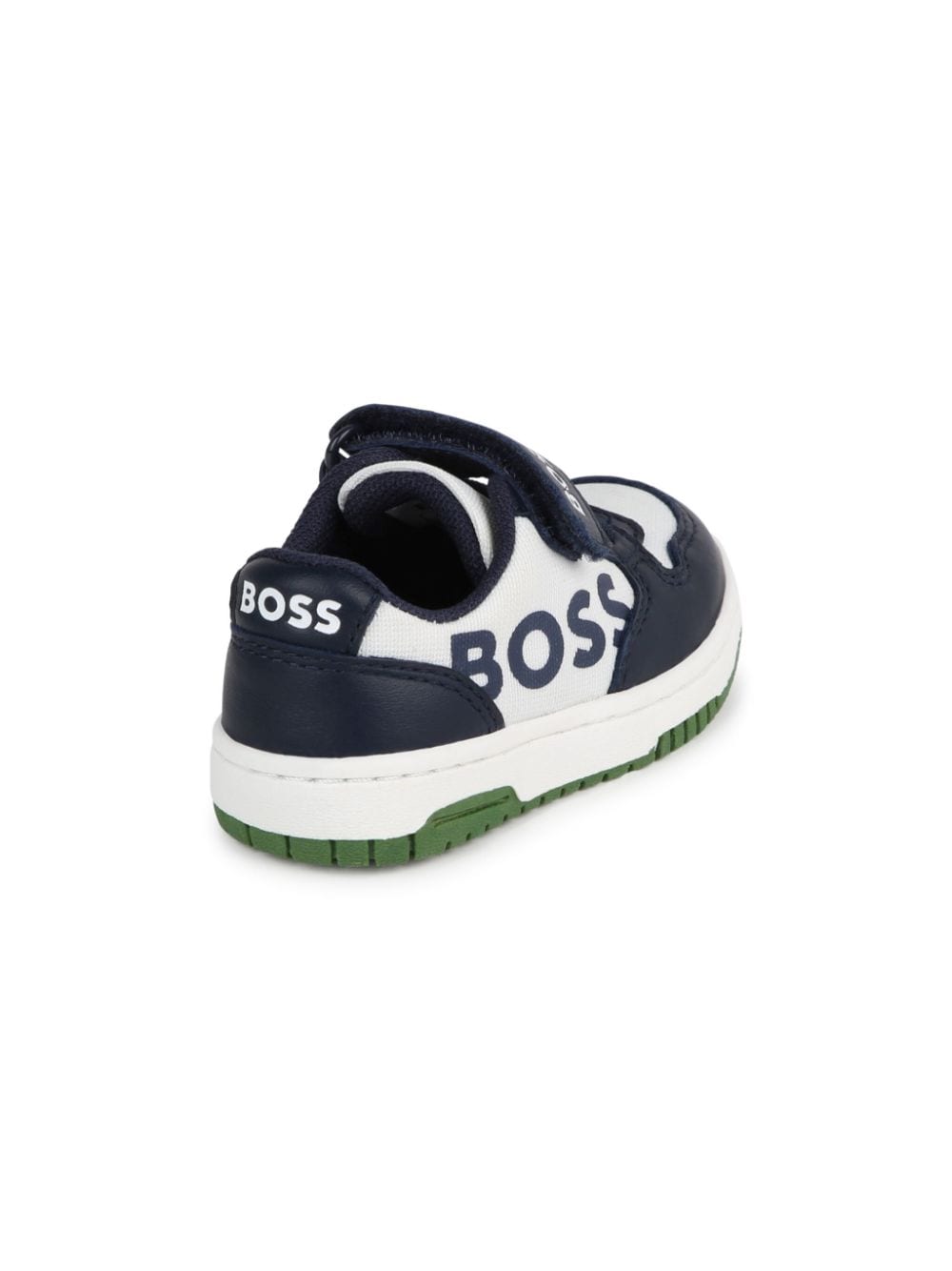 Shop Bosswear Logo-print Panelled Sneakers In Blue