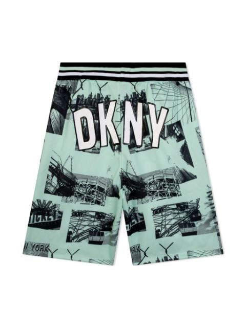 graphic-print Bermuda shorts