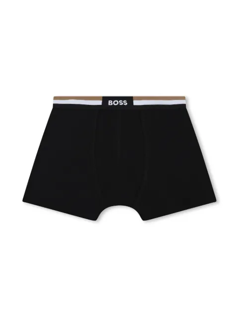 BOSS Kidswear logo-waistband boxers (pack of two)