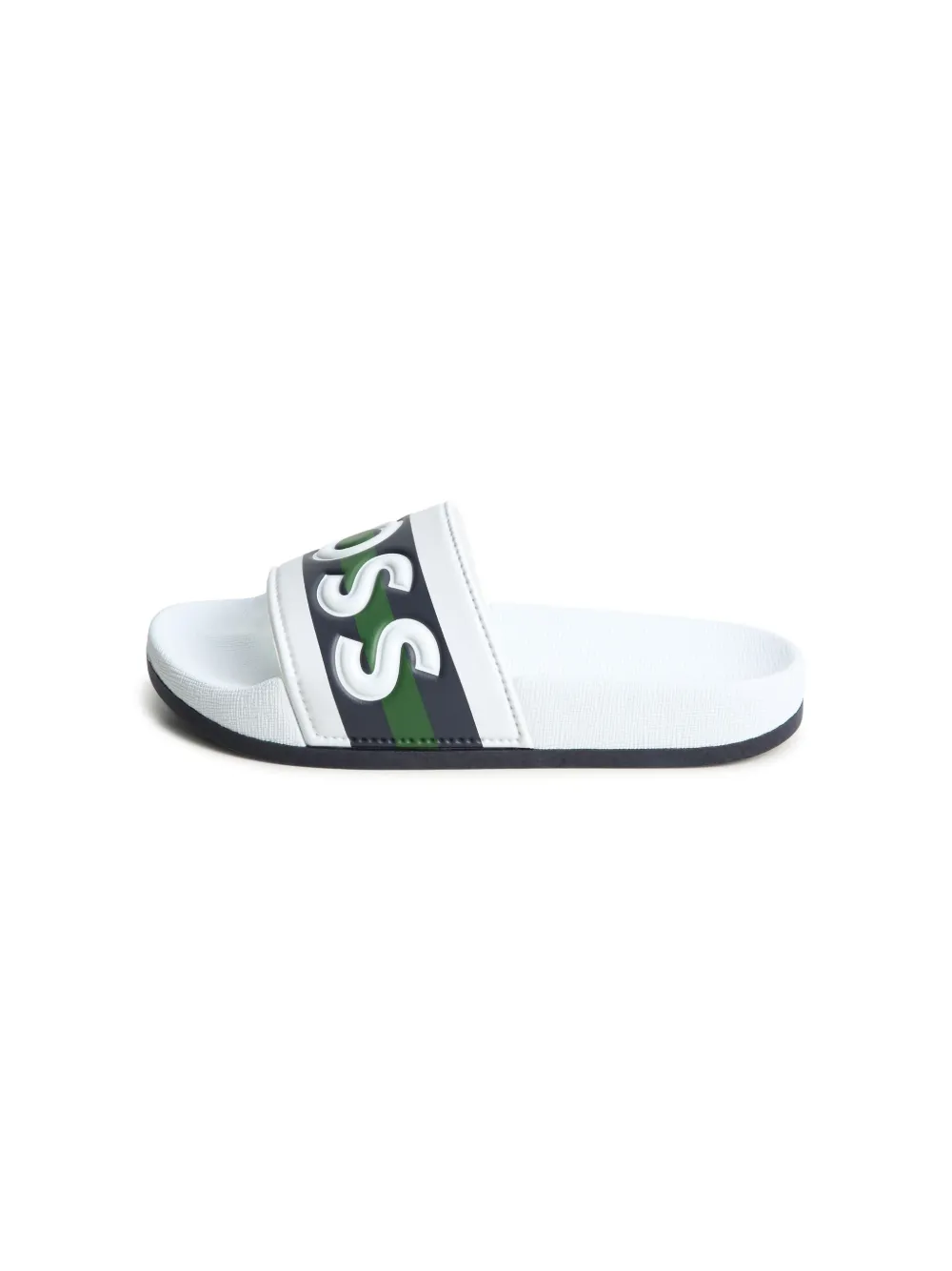 Bosswear Embossed-logo Slides In White