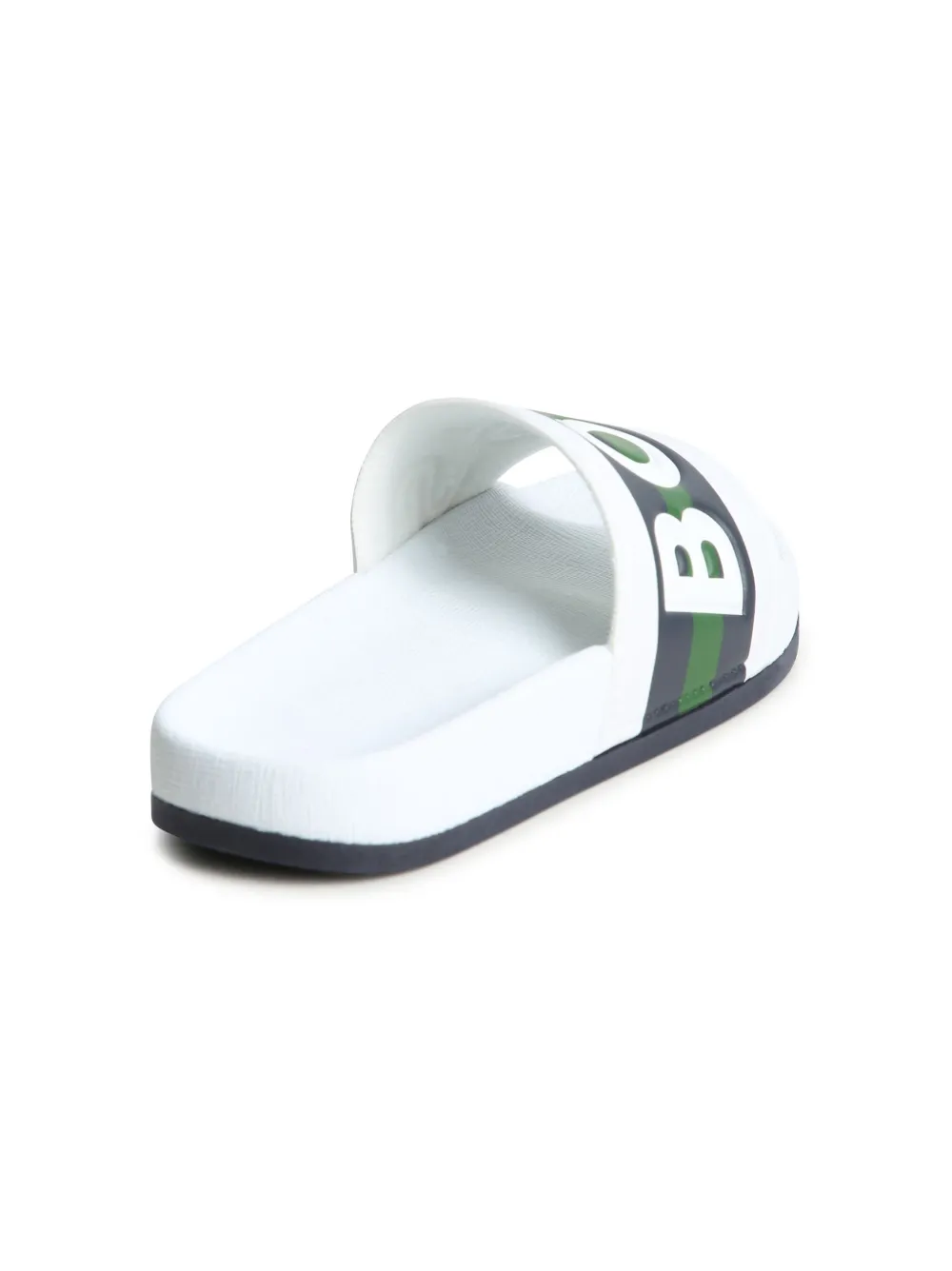 Bosswear Embossed-logo Slides In White