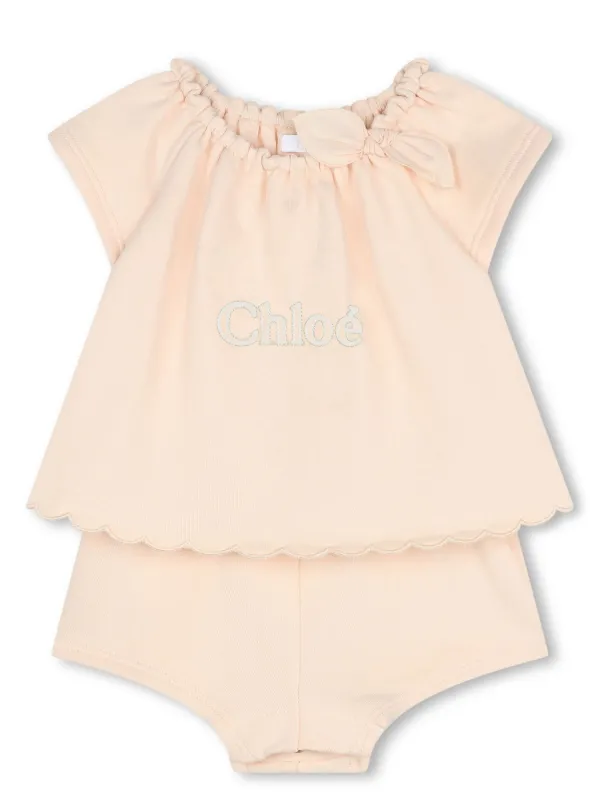 Chloé Kids ショートパンツ セット | ニュートラル | FARFETCH JP