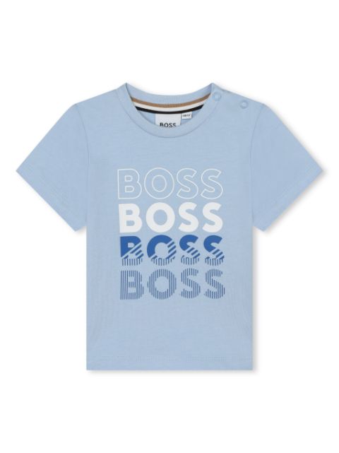 BOSS Kidswear T-shirt met logoprint