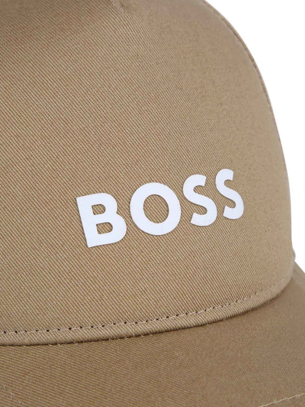 Shop Bosswear Logo-appliqué Cotton Cap In Neutrals