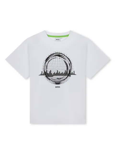 BOSS Kidswear graphic-print cotton T-shirt