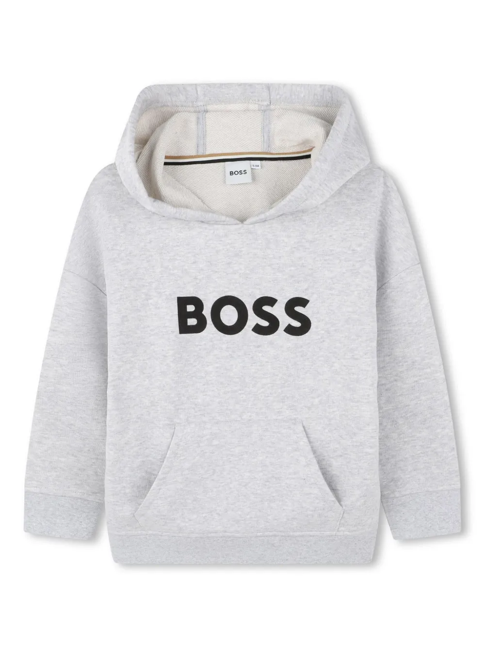 BOSS Kidswear Hoodie met logoprint Grijs