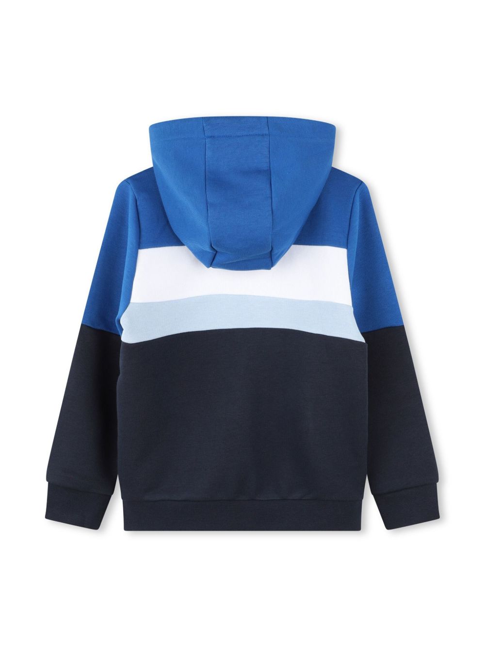 BOSS Kidswear Gestreepte hoodie - Blauw