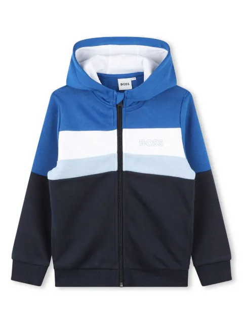 BOSS Kidswear striped hoodie