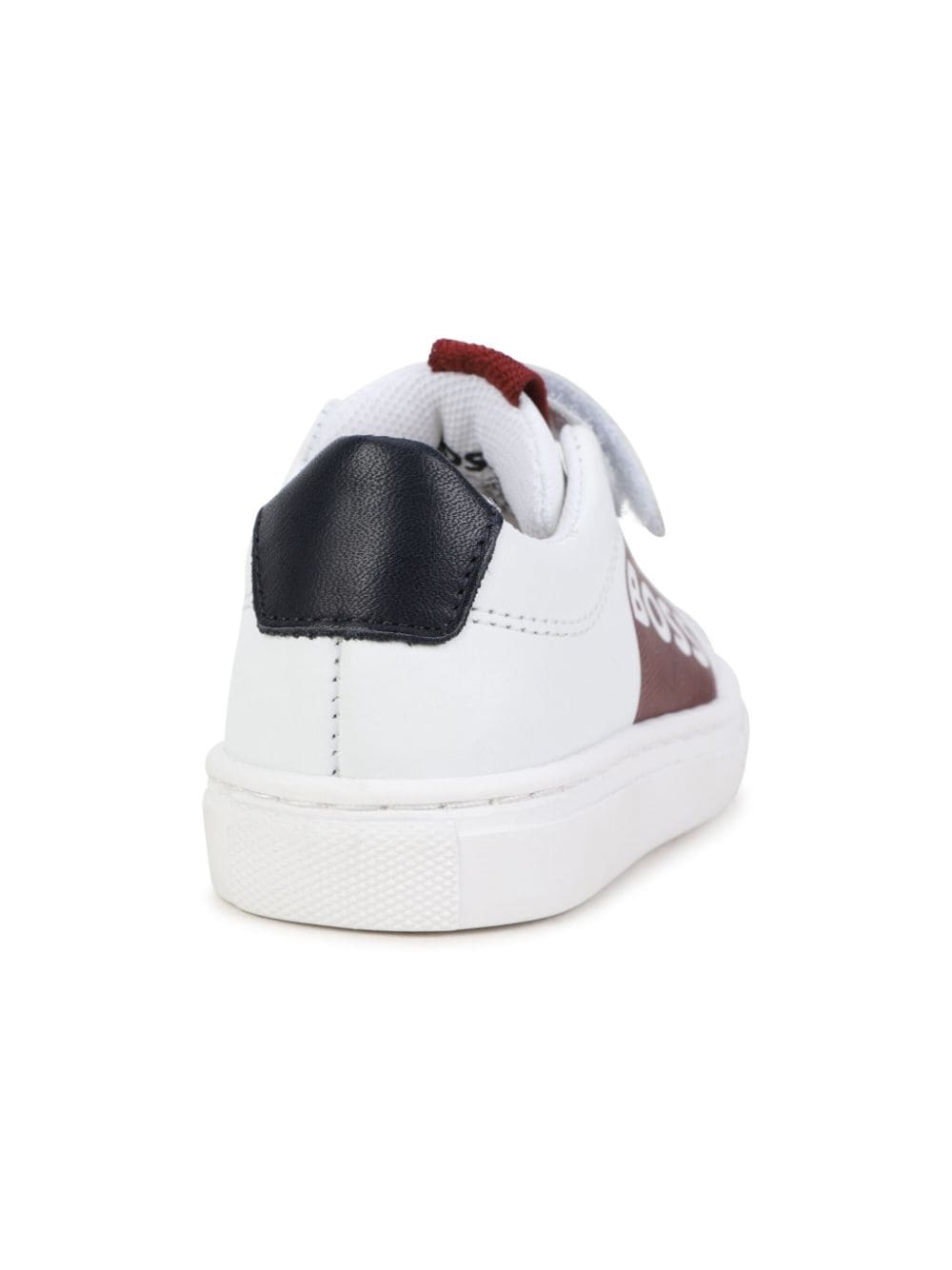 Shop Bosswear Logo-print Colour-block Leather Sneakers In White