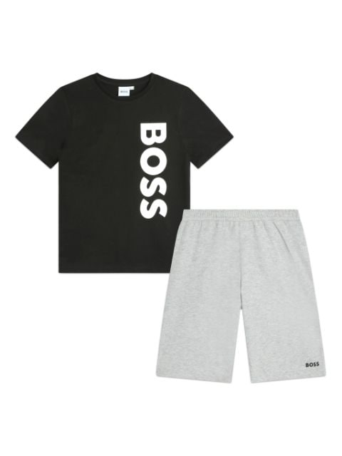 BOSS Kidswear logo-print T-shirt and shorts set