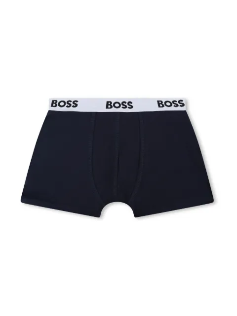 BOSS Kidswear logo-waistband boxers (pack of two)