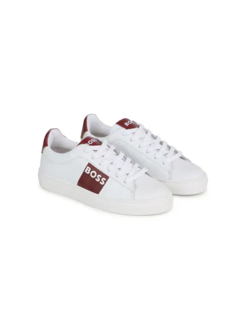 BOSS Kidswear tenis con agujetas y logo estampado
