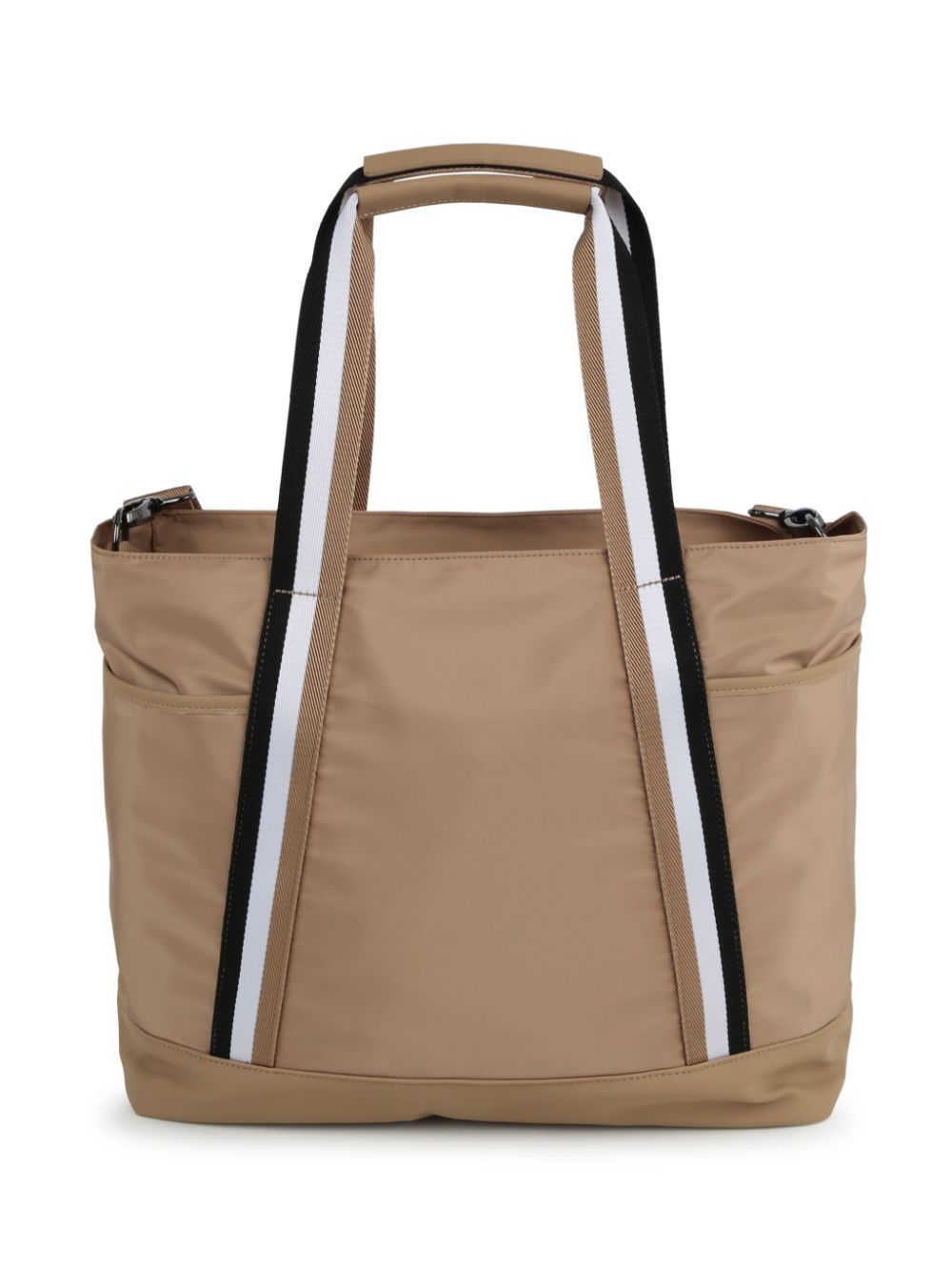 Shop Bosswear Logo-appliqué Canvas Changing Bag In Neutrals