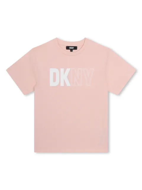 Dkny Kids logo-print cotton T-shirt