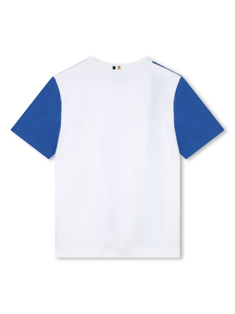 Shop Bosswear Colour-block Logo-print T-shirt In White