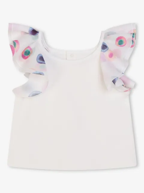 Chloé Kids blusa con ribete de volantes