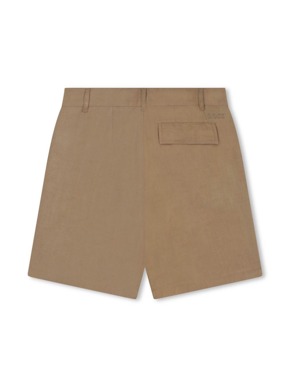 BOSS Kidswear Formele shorts van katoenblend Bruin