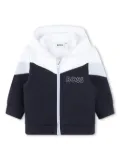 BOSS Kidswear colour-block hoodie and trousers set - Blue