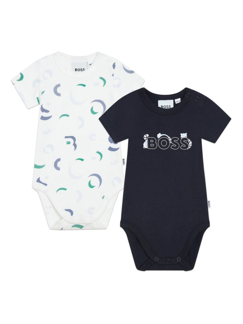Bosswear Babies' Logo-print Organic Cotton Body Set In White