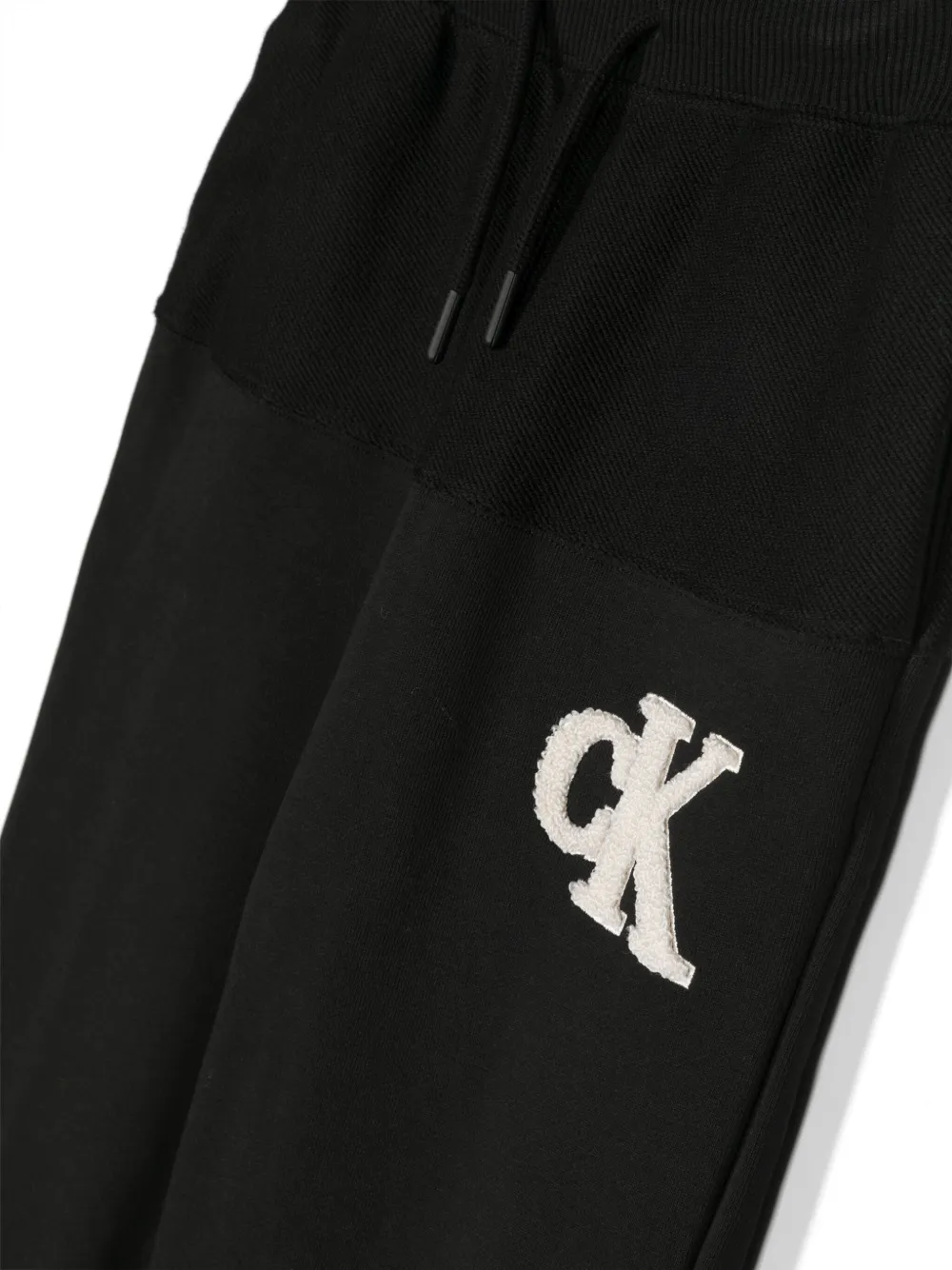 Calvin Klein Kids Trainingsbroek met logopatch Zwart