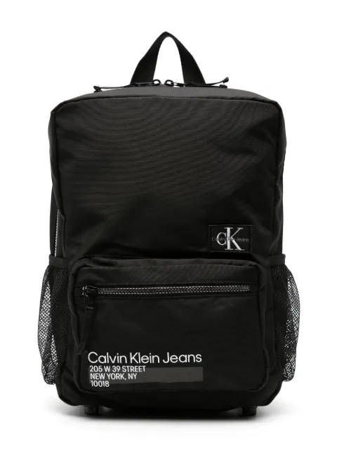 Calvin Klein Kids logo-print mesh backpack