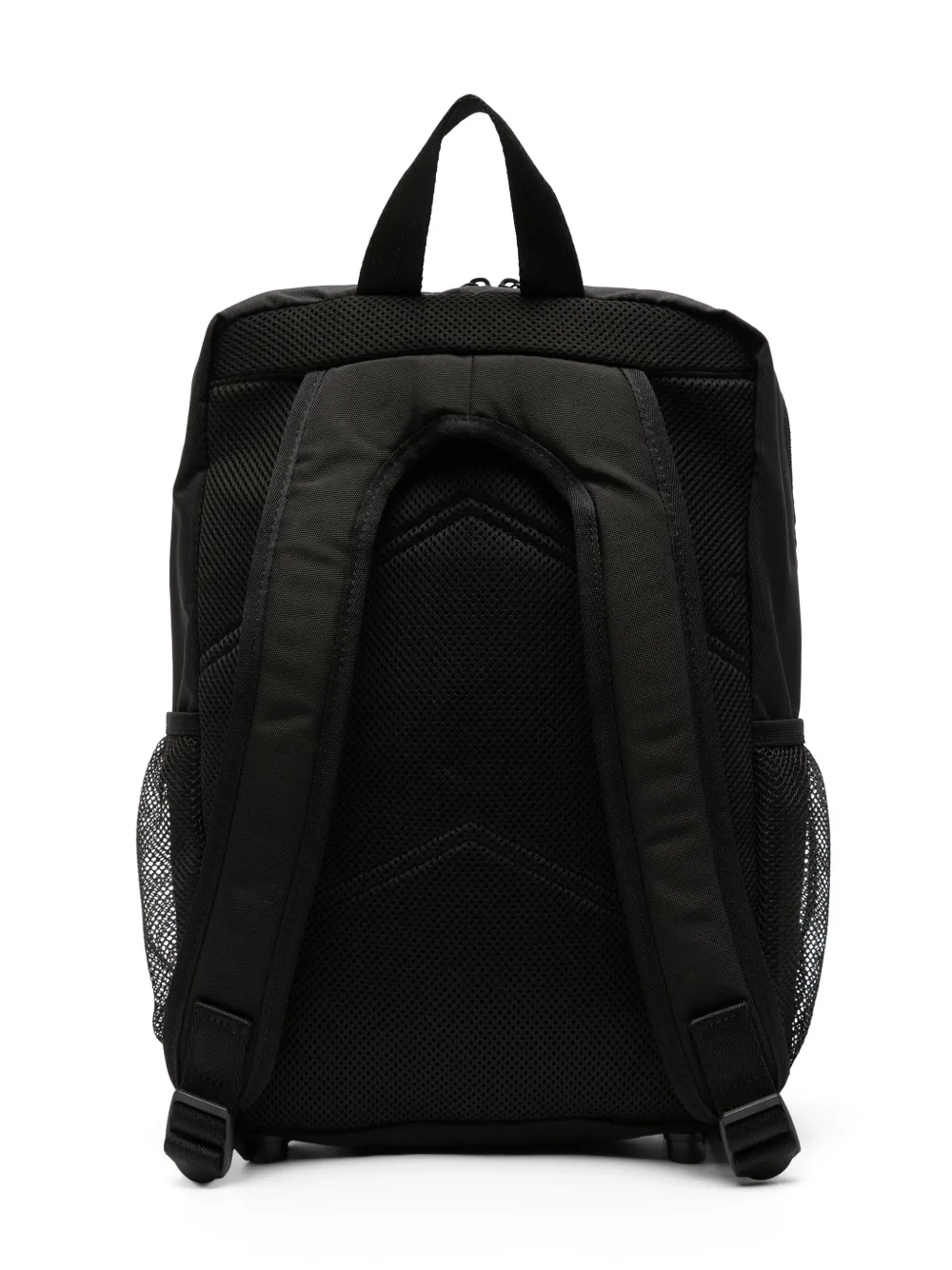 Calvin Klein Logo-print Mesh Backpack In Black