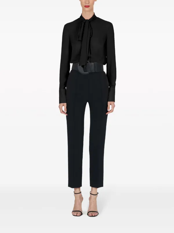 キャロリーナヘレラ Carolina Herreraシルクボウタイブラウス Carolina Herrera ボウタイ ブラウス | ブラック | FARFETCH JP