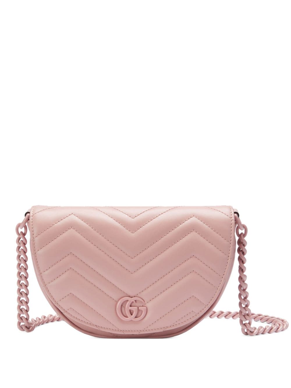 Gucci Mini Gg Marmont Matelassé Crossbody Bag In Pink