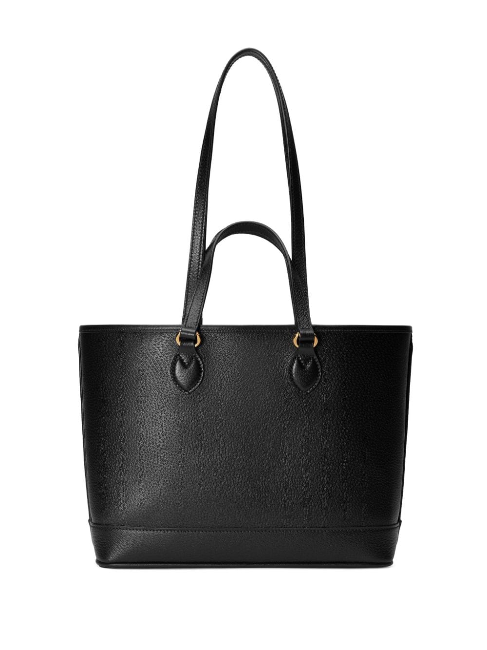 Shop Gucci Mini Ophidia Leather Tote Bag In Black