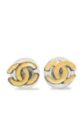 CHANEL Pre-Owned 2000 CC stud earrings - Silver