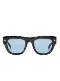 Alexander McQueen Eyewear stud-detailed tinted sunglasses - Black