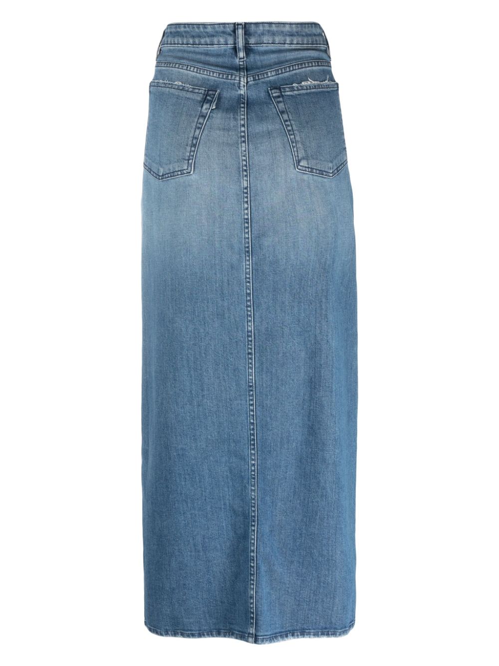 3x1 Denim midi-rok - Blauw