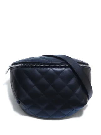 CHANEL Pre-Owned 2021 キルティング ベルトバッグ | ブラック