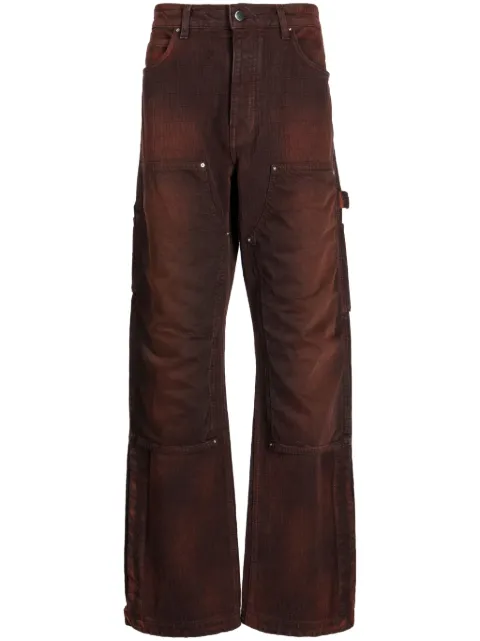 AMIRI mid-rise cotton jacquard trousers