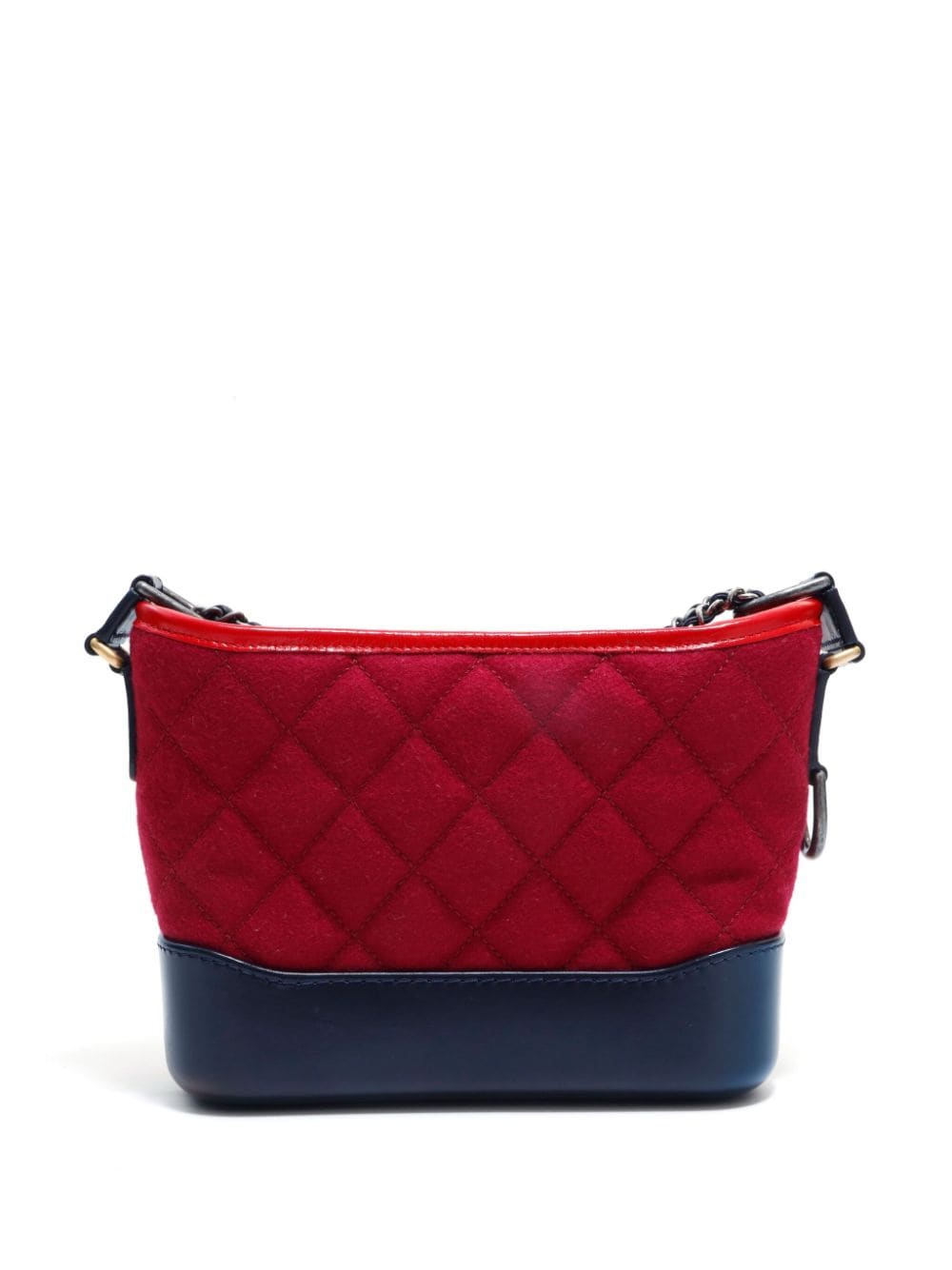Pre-owned Chanel 2017 Gabrielle Quilted Shoulder Bag In Red
