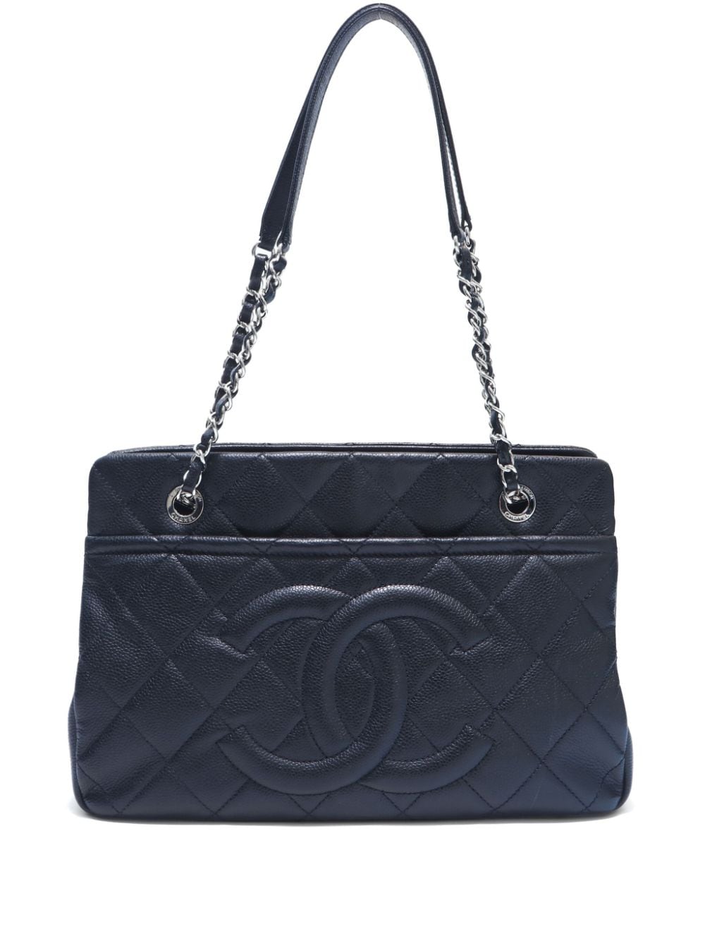 Pre-owned Chanel 2013 Grand Shopping Tote Bag In Black