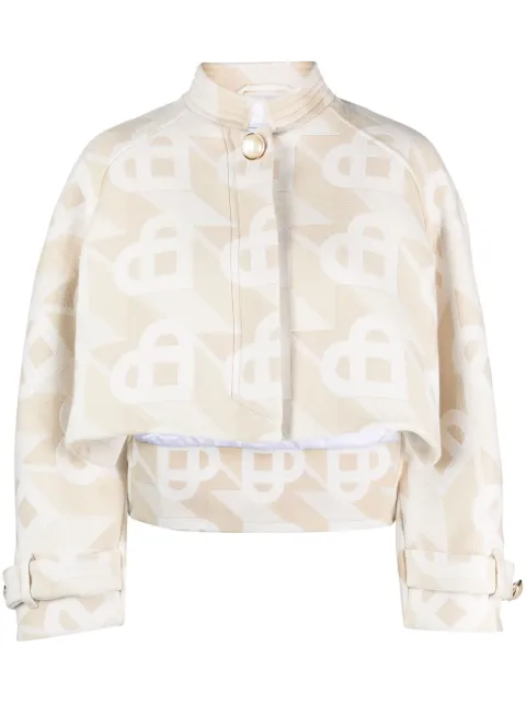 Casablanca logo-monogram cropped jacket