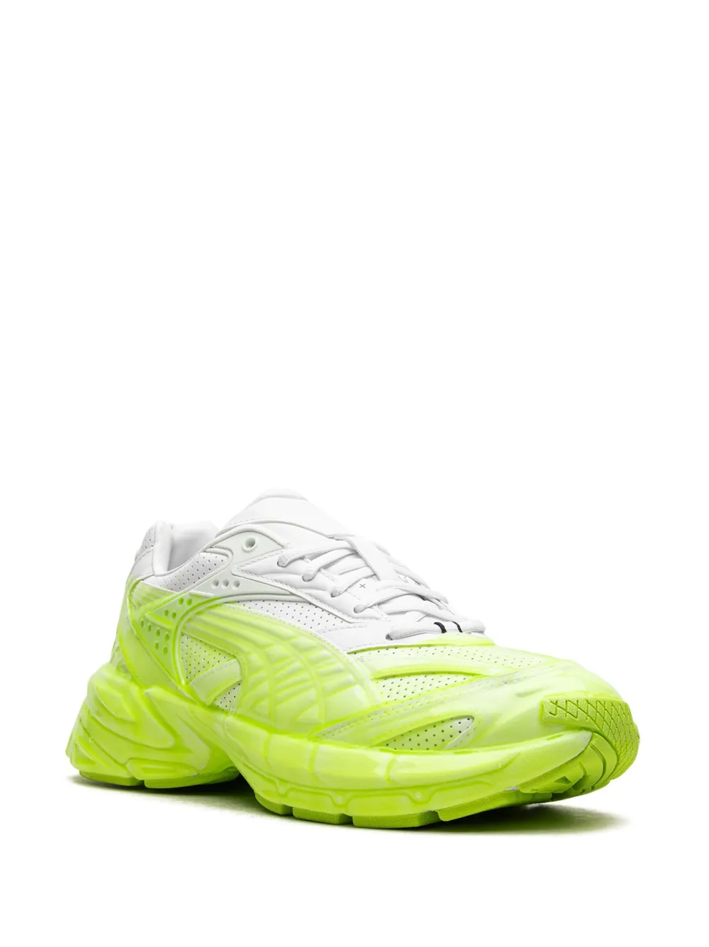 Shop Puma Velophasis Slime " White/pro Green" Sneakers