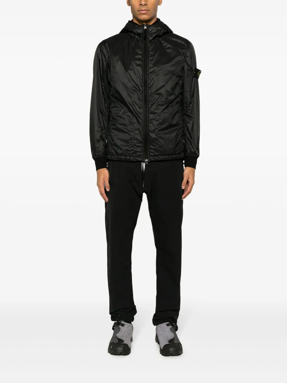 Stone Island PrimaLoft jack met capuchon Zwart