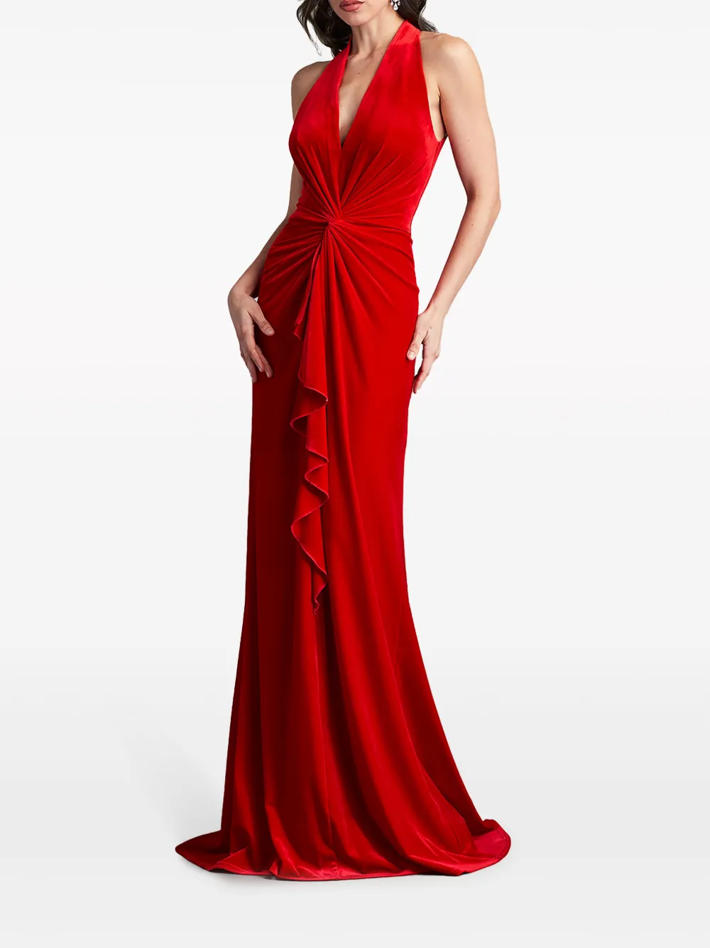 Tadashi Shoji Fluwelen jurk - Rood